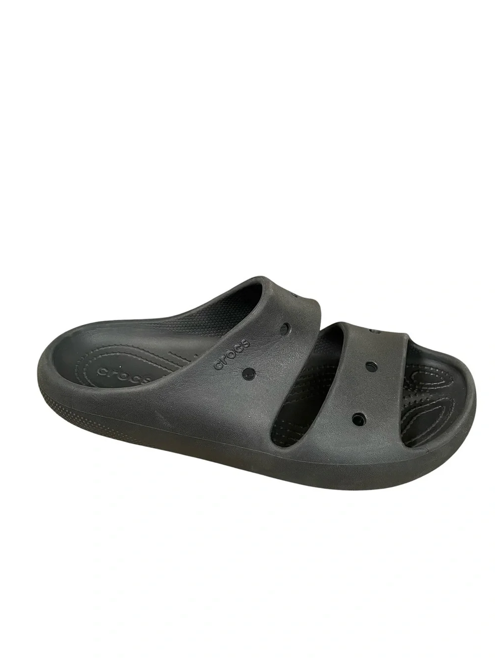CROCS Classic Black Slide 2 Strap Sandals